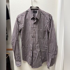 Theory Men's Checkered Button-Up Shirt
